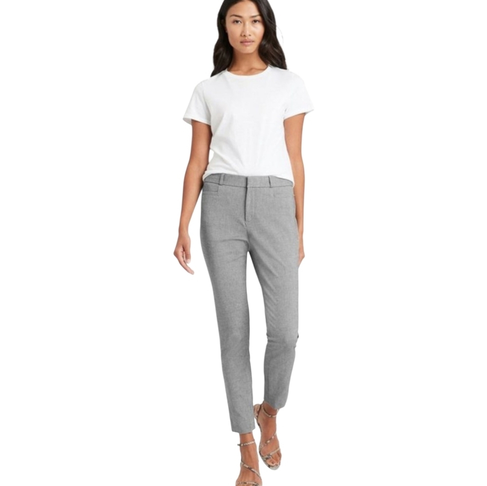 Banana Republic‎ Gray Sloan Fit Crop Pants Size 0